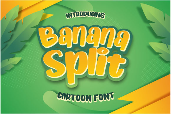Banana Split Cartoon Font for Editorial Design