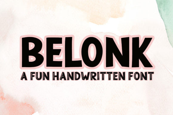Belonk: A Playful Display Font for Editorial Design