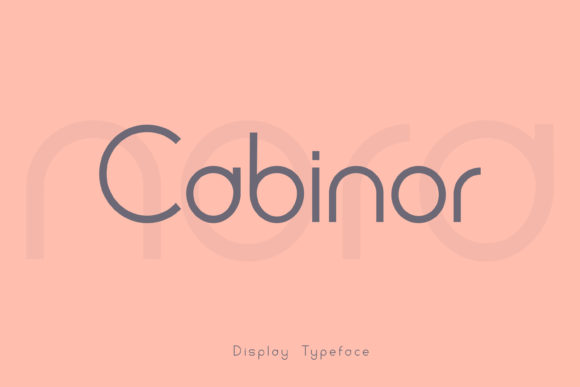 Cabinor: A Modern Typeface for Editorial Elegance