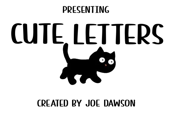 Cute Letters Display Font for Web Design