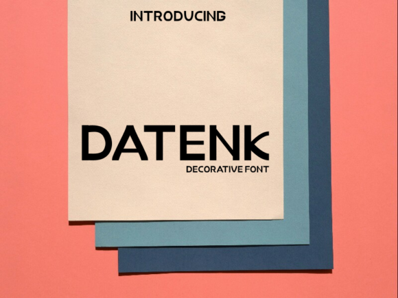 Datenk: A Bold Display Font for Editorial Projects