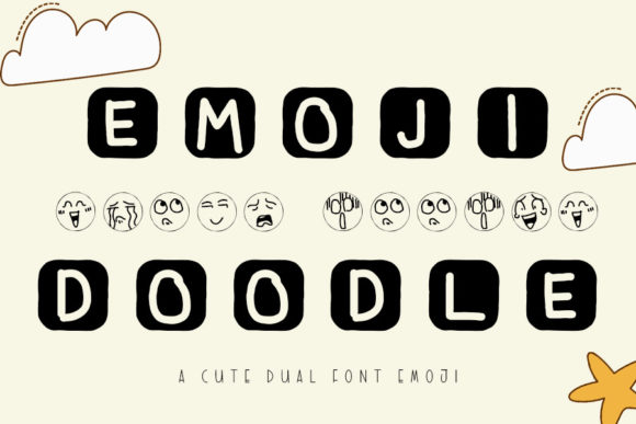 Emoji Doodle: A Trendy Display Font for Modern Branding