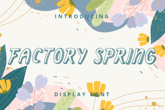 Factory Spring: A Versatile Display Font for Web Design