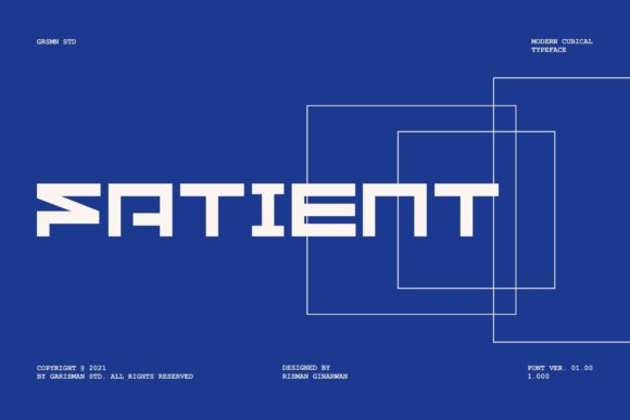 Fatient Display Font for Handmade Creations