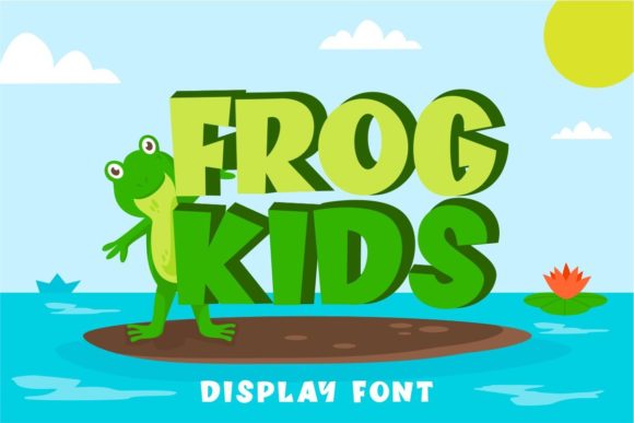 Frog Kids Font for Handmade Creations
