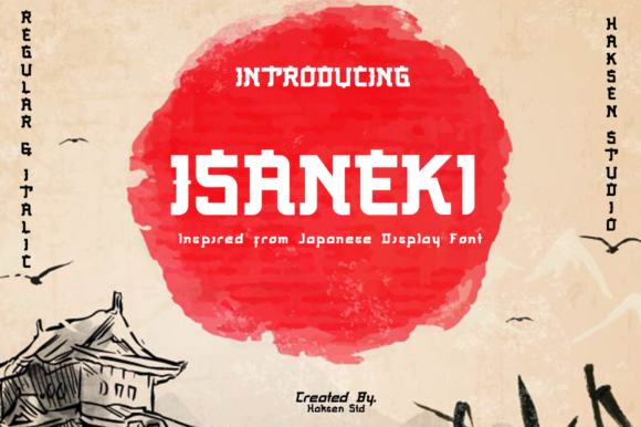 Isaneki: A Japanese-Inspired Display Font for Modern Campaigns