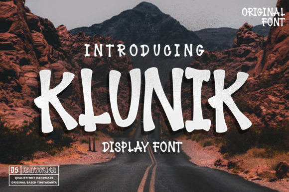 Klunik: A Playful Display Font for Web Design Projects