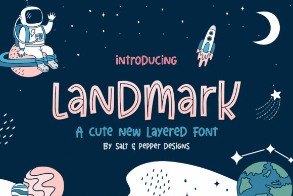 Landmark Trio: A Trendy Display Font for Digital Creativity