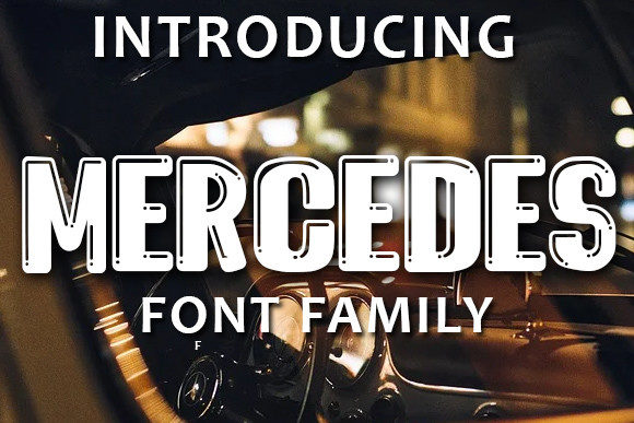 Mercedes Font for Web Design Projects