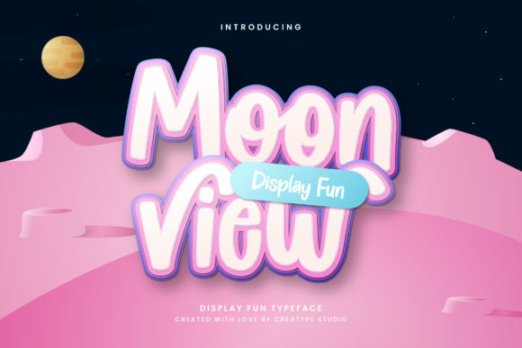 Moon View Font for Campaign Creativity