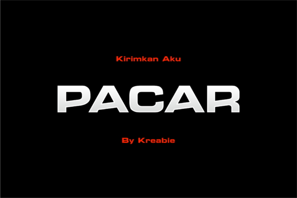 Pacar: A Bold Display Font for Digital Branding