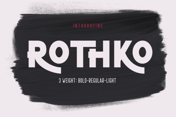 Rothko Display Font for Handmade Creations