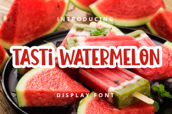 Tasti Watermelon: A Playful Display Font for Web Projects