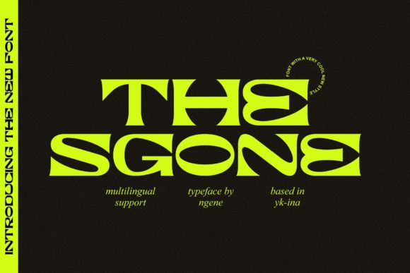 The Sgone Font for Handmade Creations