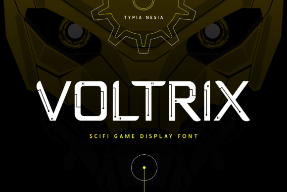 Voltrix: A Robotic Display Font for Bold Editorial Design