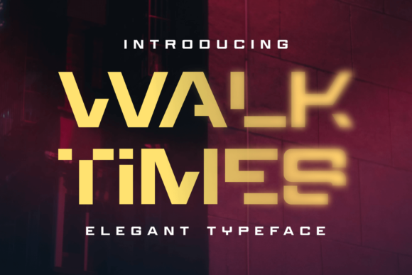 Walktimes: A Bold Display Font for Editorial Design